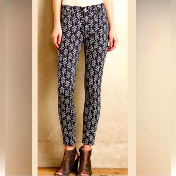 Anthropologie Pilcro and the Letterpress Women’s Ankle Zip Serif Pants / Size 26 - Picture 1 of 10